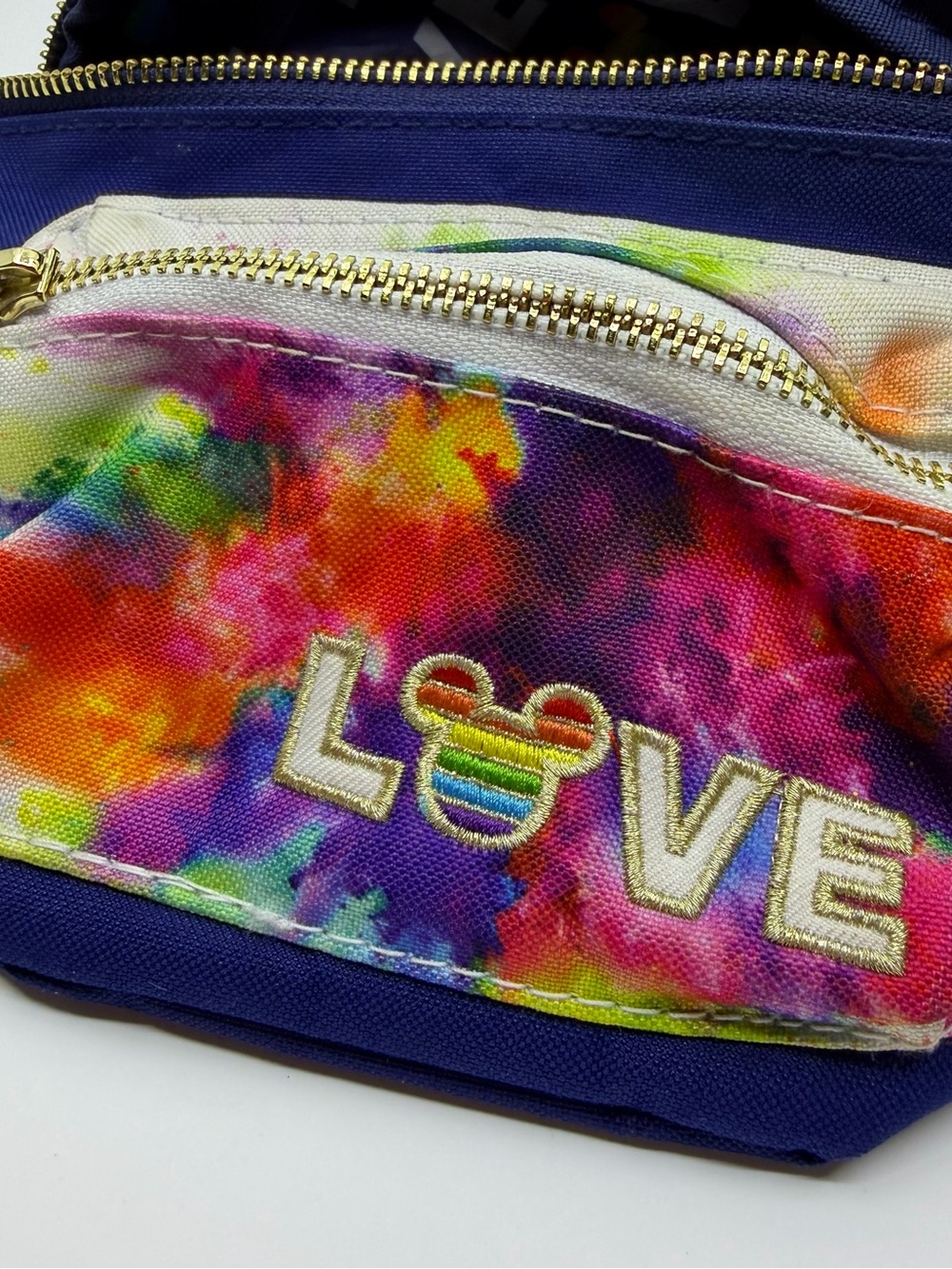 Disney Store Pride LOVE Rainbow Mickey Belt Bag Fanny Pack Crossbody